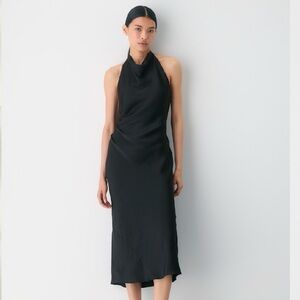 Aritzia Pearl Color Satin Babaton Audience Maxi Dress- NWT